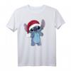 HapPanda Lilo & Stitch Weihnachten Santa Hat Stitch T-Shirt – Offiziell Disney Lizenz, Geschenk für Fans & Feiern