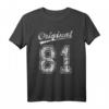 1981 Geburtstag T-Shirt – Original 42 Jahre Jahrgang 1981 Geschenk, Vintage Retro Outfit für Geburtstag & Dekoration