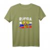 HapPanda T-Shirt mit russischem Adler, Flagge und Aufschrift 'Russia' – Patriotisches Geschenk für Russlandfans und Russlanddeutsche