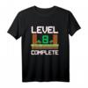 Gamer Kinder 8. Geburtstag Level 8 Complete T-Shirt – Perfektes Geburtstagsgeschenk für kleine Videospiel-Fans