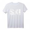 Ski Distressed Look Skifahrer Geschenk T-Shirt – Stylisches Wintersport T-Shirt für Skifahrer & Snowboarder, ideales Geschenk für den Bergurlaub