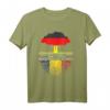 Deutsch gewachsene rumänische Wurzeln Rumänien Balkan Flagge T-Shirt – Kulturelles und patriotisches Geschenk für deutsche Rumänen