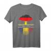 Deutsch gewachsene rumänische Wurzeln Rumänien Balkan Flagge T-Shirt – Kulturelles und patriotisches Geschenk für deutsche Rumänen