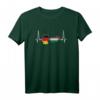 Ungarn Deutschland Karte Herzschlag Flagge T-Shirt – Liebe zu Ungarn und Deutschland zeigen