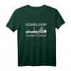 Skyline Düsseldorf T-Shirt mit GPS Koordinaten – Design mit Rathaus & Rheinturm, perfektes Souvenir für Düsseldorfer & Touristen