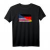 USA und Deutschland Flagge T-Shirt – Freundschafts- und Zusammenhalts-Shirt als Geschenk für Freunde mit deutschen und amerikanischen Wurzeln