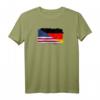 USA und Deutschland Flagge T-Shirt – Freundschafts- und Zusammenhalts-Shirt als Geschenk für Freunde mit deutschen und amerikanischen Wurzeln