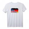 USA und Deutschland Flagge T-Shirt – Freundschafts- und Zusammenhalts-Shirt als Geschenk für Freunde mit deutschen und amerikanischen Wurzeln