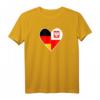 Herz T-Shirt für Deutsch-Polen Freundschaft – Doppelstaatsbürgerschaft, Urlaubsgeschenk & Geburtstagsidee