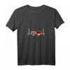 Damen Norwegen Deutschland Herzschlag Flagge T-Shirt - Liebe zu Norwegen und Deutschland, Heimat- und Reiseshirt