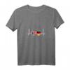 Damen Norwegen Deutschland Herzschlag Flagge T-Shirt - Liebe zu Norwegen und Deutschland, Heimat- und Reiseshirt
