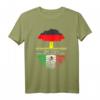 Deutsch gewachsene mexikanische Wurzeln T-Shirt mit Flaggenbaum – Stolz auf doppelte Herkunft, patriotisches Design für Mexikaner und Deutsche