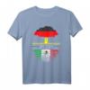 Deutsch gewachsene mexikanische Wurzeln T-Shirt mit Flaggenbaum – Stolz auf doppelte Herkunft, patriotisches Design für Mexikaner und Deutsche