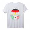 Deutsch gewachsene mexikanische Wurzeln T-Shirt mit Flaggenbaum – Stolz auf doppelte Herkunft, patriotisches Design für Mexikaner und Deutsche