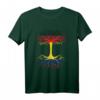 Deutschland - Kolumbien T-Shirt mit Flaggenbaum Design – Originelles Geschenk für Deutsche mit kolumbianischen Wurzeln & Doppelstaater