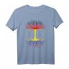 Deutschland - Kolumbien T-Shirt mit Flaggenbaum Design – Originelles Geschenk für Deutsche mit kolumbianischen Wurzeln & Doppelstaater