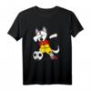 Husky Dabbing Deutschland Fußball 2019 T-Shirt – Lustiges Fanshirt für Fußballfans, Kinder & Trainer, Perfekt als Geschenk