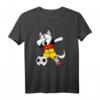Husky Dabbing Deutschland Fußball 2019 T-Shirt – Lustiges Fanshirt für Fußballfans, Kinder & Trainer, Perfekt als Geschenk