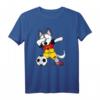 Husky Dabbing Deutschland Fußball 2019 T-Shirt – Lustiges Fanshirt für Fußballfans, Kinder & Trainer, Perfekt als Geschenk