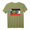 Russland & Deutschland Freundschaft Flaggen Wappen mit Adler T-Shirt – Kulturelles Souvenir für Russlandfans und Russlanddeutsche