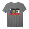 Russland & Deutschland Freundschaft Flaggen Wappen mit Adler T-Shirt – Kulturelles Souvenir für Russlandfans und Russlanddeutsche