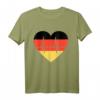 EM Deutschland Fußball T-Shirt mit Herz und Flagge – Perfekt für Fans beim Public Viewing & Unterstützung der deutschen Mannschaft