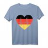 EM Deutschland Fußball T-Shirt mit Herz und Flagge – Perfekt für Fans beim Public Viewing & Unterstützung der deutschen Mannschaft