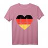 EM Deutschland Fußball T-Shirt mit Herz und Flagge – Perfekt für Fans beim Public Viewing & Unterstützung der deutschen Mannschaft