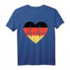 EM Deutschland Fußball T-Shirt mit Herz und Flagge – Perfekt für Fans beim Public Viewing & Unterstützung der deutschen Mannschaft