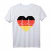 EM Deutschland Fußball T-Shirt mit Herz und Flagge – Perfekt für Fans beim Public Viewing & Unterstützung der deutschen Mannschaft