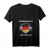 Damen Deutschland Flagge Fan Kleidung T-Shirt mit V-Ausschnitt – Patriotisches Fanoutfit für Stadion & Feierlichkeiten