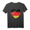 Germany Deutschland Flagge Herz T-Shirt – Patriotisches Sommeroutfit für Deutsche Fans und Sportbegeisterte