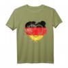 Germany Deutschland Flagge Herz T-Shirt – Patriotisches Sommeroutfit für Deutsche Fans und Sportbegeisterte