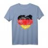 Germany Deutschland Flagge Herz T-Shirt – Patriotisches Sommeroutfit für Deutsche Fans und Sportbegeisterte