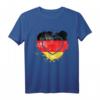 Germany Deutschland Flagge Herz T-Shirt – Patriotisches Sommeroutfit für Deutsche Fans und Sportbegeisterte