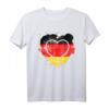 Germany Deutschland Flagge Herz T-Shirt – Patriotisches Sommeroutfit für Deutsche Fans und Sportbegeisterte