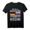 Deutsch Russland T-Shirt - Stolz auf russische Herkunft, Flagge & Reiseziele wie Moskau & Sankt Petersburg