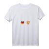 Damen Deutschland und Spanien Flaggen T-Shirt mit V-Ausschnitt – Für Doppelstaater, Reise, Integration & Gastfreundschaft