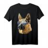 Polizeihund T-Shirt - Deutscher Schäferhund & Thin Blue Line Flagge Geschenk für Polizisten, Hundeliebhaber & Supporter