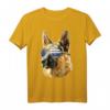 Polizeihund T-Shirt - Deutscher Schäferhund & Thin Blue Line Flagge Geschenk für Polizisten, Hundeliebhaber & Supporter