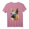 Polizeihund T-Shirt - Deutscher Schäferhund & Thin Blue Line Flagge Geschenk für Polizisten, Hundeliebhaber & Supporter