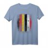 Deutsche Syrische Flagge T-Shirt - Klassisch geschnitten, doppelt genähter Saum, perfekt für patriotische Anlässe
