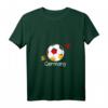 Damen Germany Football Deutschland Fußball T-Shirt mit V-Ausschnitt – Coole Fan-Mode für Männer, Frauen und Kinder, das perfekte Geschenk für Fußballfans