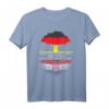 Deutsch gekreuzte kroatische Wurzeln T-Shirt – Patriotisches Geschenk für deutsche Kroaten zu Geburtstagen, Weihnachten & besonderen Anlässen