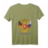 Damen Deutschland Russland Freundschaft T-Shirt mit V-Ausschnitt - Symbol für kulturelle Verbindung und internationale Freundschaft