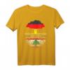 Libanesische Wurzeln Baum Deutschland T-Shirt mit Flagge - Stolz auf doppelte Herkunft, Geschenk für Libanesisch-Deutsche & Multikulturelle Anlässe