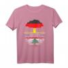 Libanesische Wurzeln Baum Deutschland T-Shirt mit Flagge - Stolz auf doppelte Herkunft, Geschenk für Libanesisch-Deutsche & Multikulturelle Anlässe
