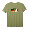 Deutschland Italien T-Shirt Liebe Herz Freunde - Kulturelles Liebesgeschenk für Freunde, Partner & Familie