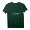 Damen Ukrainer Deutschland Ukraine Herzschlag T-Shirt mit V-Ausschnitt – Stolz auf die ukrainische Flagge in Deutschland