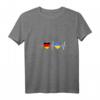 Damen Ukrainer Deutschland Ukraine Herzschlag T-Shirt mit V-Ausschnitt – Stolz auf die ukrainische Flagge in Deutschland
